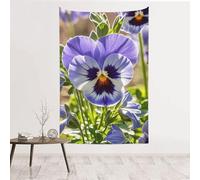 GJHKSSVB Tapisserie murale Pansy Perfection 152,4 x 101,6 cm en velours de pêche à suspendre sans dommage pour chambre à coucher, salon, décoration d'intérieur