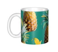 GJHKSSVB Tasse à café de 325 ml avec poignée, tasse à thé fantaisie avec citations d'ananas psychique, tasse à café en céramique pour homme et femme