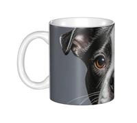 GJHKSSVB Tasse à café de 325 ml avec poignée, tasse à thé fantaisie Boston Terrier en céramique pour homme et femme