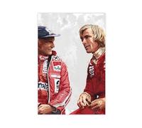 GJHTQLP Niki Lauda & James Hunt Poster sur toile pour décoration de chambre à coucher 30 x 45 cm
