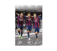 GJHTQLP Poster sur toile Lionel Messi Neymar Suarez pour décoration de chambre à coucher, bureau, chambre, cadeau 30 x 45 cm