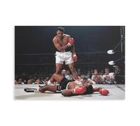 GJHTQLP Poster sur toile Muhammad Ali pour décoration de chambre à coucher, bureau, chambre, cadeau, 50 x 75 cm