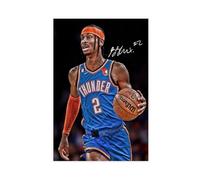 GJHTQLP Poster sur toile Shai Gilgeous-Alexander pour décoration de chambre à coucher 30 x 45 cm