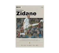 GJHTQLP Zinédine Zidane Poster sur toile pour décoration de chambre à coucher 30 x 45 cm