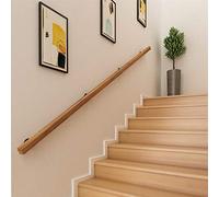 GJIF Main Courante D'escalier, Main Courante 30-400 Cm, Rampe D'escalier Antidérapante en Bois Massif, Grenier Intérieur Contre Le Mur Main Courante pour Personnes âgées(Size:240cm)