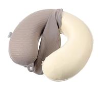 Gjinxi Oreiller Cervical Avion Taie d'oreiller Oreiller De Voyage Oreiller Cervical Taie d'oreiller Housse De Remplacement Taie d'oreiller Lavable pour Voyage Camping (Taies d'oreiller Uniquement)