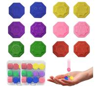 GJKLO 24 pièces Jeu Traditionnel coréen, Osselets Stone Pebbles Set jeu Jouet éducatif Classique pour Enfants, activité familiale, Portable et Durable, pour Tous Les âges