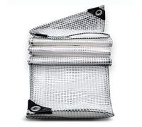 GJMSSMY Bâche, auvent et bâches en polyéthylène Transparent Haute résistance, Maille de 0,3 mm d'épaisseur avec œillets, 20 Tailles (Couleur : Blanc, Taille : 2 x 3 m)