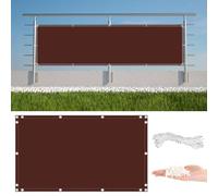 GJMSSMY Balai d'extérieur 130 x 650 cm, imperméable, Coupe-Vent et résistant aux UV. Comprend des œillets, des Attaches de câble en Nylon et Un Cordon. Idéal pour Les Appartements.