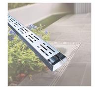 GJMSSMY Caniveau en Acier Inoxydable pour extérieur, système de Drainage à Grille étroite pour Cour, Jardin, terrasse et allée, Usage Commercial, évacuation Rapide des eaux, Installation Facile, Cap