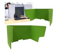GJMSSMY Cloison de Bureau autoportante avec découpe, idéale pour Les Bureaux, bibliothèques, salles de t centres d'appels. Séparateur de Bureau Vert pour Une Meilleure Confidential