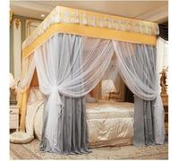 GJMSSMY Couvre-lit moustiquaire, Rideau de lit superposé Style Cour européenne avec Support (Couleur : I, Taille : 200 x 220 cm / 79 x 86 po) (Couleur : N, Taille : 120 x 200 cm / 47 x 79