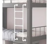 GJMSSMY Échelle de lit superposé Blanche Robuste - Échelle de Grenier réglable de 39"/65" pour Une Utilisation intérieure/extérieure, Solution d'évacuation d'urgence Murale (240 cm/94 po)
