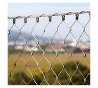 GJMSSMY Filet de clôture Anti-Chute en Acier Inoxydable Durable, Maille Haute Altitude de 1,5 mm, 5 cm, idéal pour Les Cages, 1,5 x 3 m, barrière extérieure Robuste et résistante aux intempéries