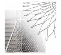 GJMSSMY Filet de sécurité en Maille d'acier Inoxydable, clôture métallique de Balcon en métal de 10 cm/2 mm pour Jardin, Protection des fenêtres, Usage agricole (1,5 x 8 m) - Solution de sécurité ex