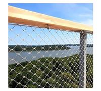 GJMSSMY Filet de sécurité Flexible en Acier Inoxydable 304, 1,2 x 3 m, Maille de 8 cm, résistant et Durable, pour terrains de Football, balcons de Zoo, barrière de sécurité réglable en extérieur.