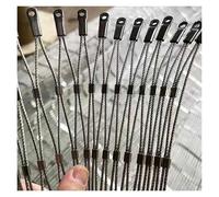 GJMSSMY Filet en Corde d'acier Inoxydable 304, Filet de sécurité Flexible pour Plantes grimpantes, Maille 10 cm/2 mm, Filet de Protection résistant aux Chocs (1 x 7 m)