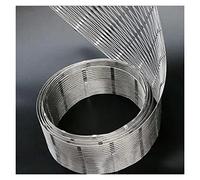 GJMSSMY Grillage en Acier Inoxydable 304, Maille de 5 cm, Filet de clôture Flexible résistant aux Chocs et aux Animaux, argenté, 4 x 7 m, Filet de Protection de sécurité