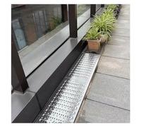 GJMSSMY Grille de Drainage en Acier Inoxydable pour intérieur et extérieur, Grande Grille Robuste pour système de Drainage de Sol et de caniveau (Couleur : 2 pièces, Taille : L 35 cm / 13,8 po)