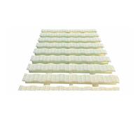 GJMSSMY Grille de Drainage texturée en Losanges - 25 x 100 cm, en ABS Durable pour terrasses et piscines, Lot de 2 pour Une évacuation optimale de l'eau.
