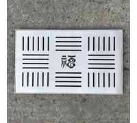 GJMSSMY Grille d'évacuation des eaux pluviales en Acier Inoxydable, Couvercle de Tuyau d'évacuation métallique intérieur/extérieur, système de Grille d'évacuation des eaux pluviales carrée/rectangul