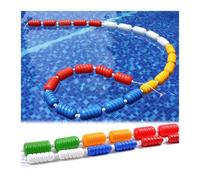 GJMSSMY Kit de séparateurs de couloirs de Natation avec Corde de sécurité et Flotteur, Conception en Spirale pour l'intérieur/l'extérieur, pour la compétition/Les Sources Chaudes/Les plages Peu Prof