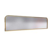 GJMSSMY Paravent doré Moderne - Cloison de confidentialité Commerciale pour Bureaux, Restaurants et hôtels - Cadre en métal avec Panneaux en Verre trempé (Dimensions : 1 m x 30 cm)
