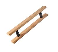 GJMSSMY Poignée de Porte de Grange Rustique en Bois pour Portes vitrées, entraxe de 400 mm. Idéale pour Les Portes de Bureaux, Les Portes moustiquaires et Les Portes d'entrée. Usage intéri