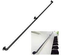 GJMSSMY Rambarde d'escalier | Rambarde d'escalier 30-300 cm | Rambarde d'escalier Industrielle, kit Complet | Rambardes pour Seniors, rampes pour la Maison, intérieur, extérieur, Couloir,