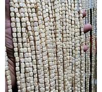 GJMSSMY Rideau de Perles en Bois, paravent de Porte Suspendu en Perles de Bambou pour Chambre, Couloir ou entrée, Taille Personnalisable (130 brins, 130 x 180 cm)