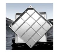 GJMSSMY Stainless Steel Drain Cover & Frame, Portable Sewer Manhole Lid for Highways, Access Hatch, Ideal for Outdoor Use, Heavy-Duty Design