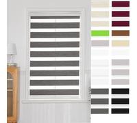 GJMSSMY Store occultant 85 x 180 cm - Blocage Total de la lumière, Solution temporaire pour fenêtre, Fixations métalliques, idéal pour Chambre, Chambre d'enfant, Grenier, Voyages - Gris fo