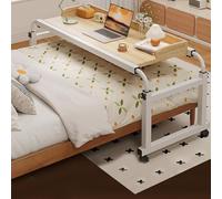 GJMSSMY Table Mobile, Table de Chevet Pliable pour Ordinateur Portable, Support Portable réglable pour Ordinateur, Plateau Flexispot Medical, Table de Chevet réglable sur roulettes pour sa