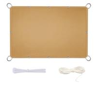 GJMSSMY Voile d'ombrage rectangulaire imperméable 2x3m, auvent d'extérieur, Jaune Sable, Protection UV Durable, idéale pour Les patios, Jardins, terrasses et piscines