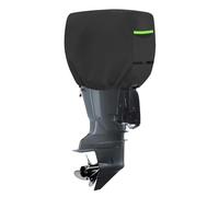 GJMZTQG Demi-Housse de Moteur Hors-Bord, Housse De Protection Demi-Couverture De Moteur Hors-Bord en Tissu Oxford 600D pour Moteur Hors-Bord de Bateau de Yacht (45-75HP:63 * 35 * 50CM,Schwarz)