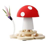 GjnjfdF Arbre À Chat,Jouets Interactifs en Sisal Champignon | Poteaux À Gratter pour Chats D'Intérieur Adultes,pour Décoration De Maison, Apaisement, Escalade, Jeu Et Protection des, Portes, Canapés