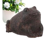 GjnjfdF Cache Extérieur pour Clés de Rechange - Coffre-Fort Camouflé en Forme de Grenouille - Décoration Jardin Résine Cachette Sécurisée pour Clés Bijoux Clôture Pelouse Arrière-Cour