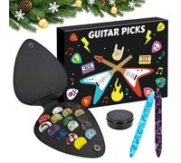 GjnjfdF Calendrier De L'Avent De Noël | Picks De Guitare Pour L Avent,Compte À Rebours Musical Pour Décorations Noël,pour Joueurs de Basse et Ukulélé Adultes Adolescents Cadeaux de Fête pour Vacances
