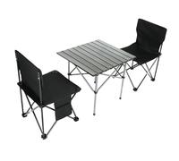 GjnjfdF Chaises De Camping,Table De Camping Pliable avec Chaises | Matériel De Campement Oxford Pliable Imperméable pour Randonnée, Pique-Nique Et Pêche