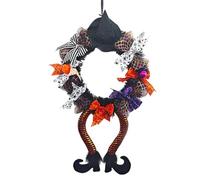 GjnjfdF Guirlande de Porte Halloween,Panneau Décoratif pour Fête d'halloween - Couronne de décoration pour fenêtre | pour Maison Appartement Jardin Terrasse Fête Thématique Maison Hantée