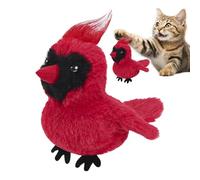GjnjfdF Jouet Oiseau Volant pour Chats,Jouet Aviaire pour Chats | Peluche Électrique Réaliste avec Battements d'ailes pour Souris Lapin Chien Cage pour Races Moyennes Et Grandes - Stimulation Mentale