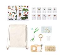 GjnjfdF Kit Nature pour | Microscope Botanique Scientifique,Kit Microscope Enfant - Cadeau Éducatif pour Anniversaire Campage Jardin Cours de Sciences Adolescents Garçons Filles