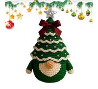 GjnjfdF Kits de Crochet pour Adultes - Kit Démarrage Lutin de Noël à Crocheter pour Fête | Set Laine Apprentissage Facile Adultes Femmes Ados Filles Loisirs à la Maison