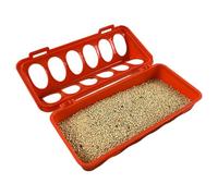 GjnjfdF Mangeoire pour Poulets - Plateau Alimentation Avicole Polyvalent | Bac Perforé pour Ferme Extérieur et Maison - Volaille Canards Cailles Poules