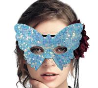 GjnjfdF Masque Pour Bal Masqué - Décoration Papillon Brillante Demi,Cache Visage Pour Mascarade,Pour Tenue Halloween Fête Carnaval Noël Croisière Cosplay Clubs Nocturnes Festival