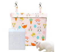 GjnjfdF Pack de Glace pour Hamster - Packs Froids pour Hamster Souris,Sac de Refroidissement Lavable pour Animaux de Compagnie pour Cage de Petits Animaux Furet Chinchilla pour Maison Intérieur