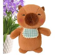 GjnjfdF Peluche Capybara Mignonne - Jouet en Peluche Animale 20 cm | avec Son pour Chambre, Salon ou Canapé - Idéale Décoration et Collection