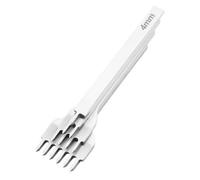 GjnjfdF Perforatrice à dents pour cuir - 4 dents - Gravure sur cuir - Pince perforatrice en acier - Pour travaux du cuir, professionnels, amateurs et débutants
