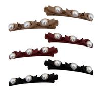 GjnjfdF Pinces à cheveux pour cheveux épais, pinces à cheveux pour coiffer - 6 pièces épingles à cheveux pour femmes et filles,Pinces à cheveux sur le devant, belles pinces à bec de canard pour les