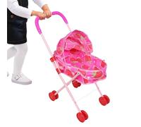 GjnjfdF Poussette Poupon | Mini Poussette avec Rideau, Pliante Jouet - pour Bebes Garcons Filles Maison Voyage Fete Anniversaire Exterieur